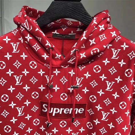 fake louis vuitton supreme hoodie vs real|dhgate louis vuitton jumper.